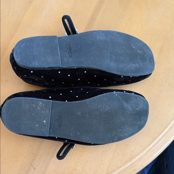 J. Crew Kids' Sparkly Black Velvet Mary Janes. Size 13. - Picture 2 of 7